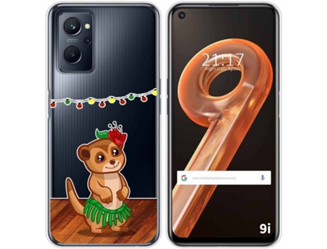 Carcasa Realme 9i TUMUNDOSMARTPHONE Dibujos Transparente Suricata Multicolor