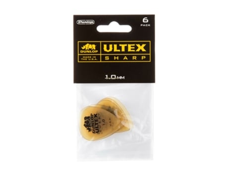 Dunlop ultex sharp pick 1.0mm 6 pack