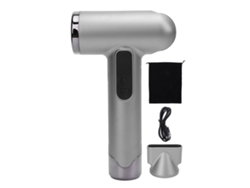Secador De Cabelo Sem Fio Recarregável Usb 100000rpm 200w Portátil Silencioso Para Dormitório Viagem Prata