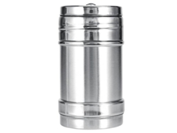 Salero giratorio de acero inoxidable, tarro de condimentos a prueba de fugas, botella de cocina extragrande