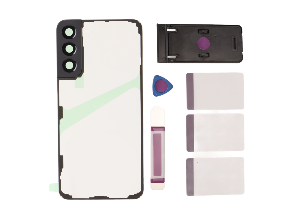 Cubierta Trasera De Vidrio Transparente Para Samsung Galaxy S22+plus Con Soporte
