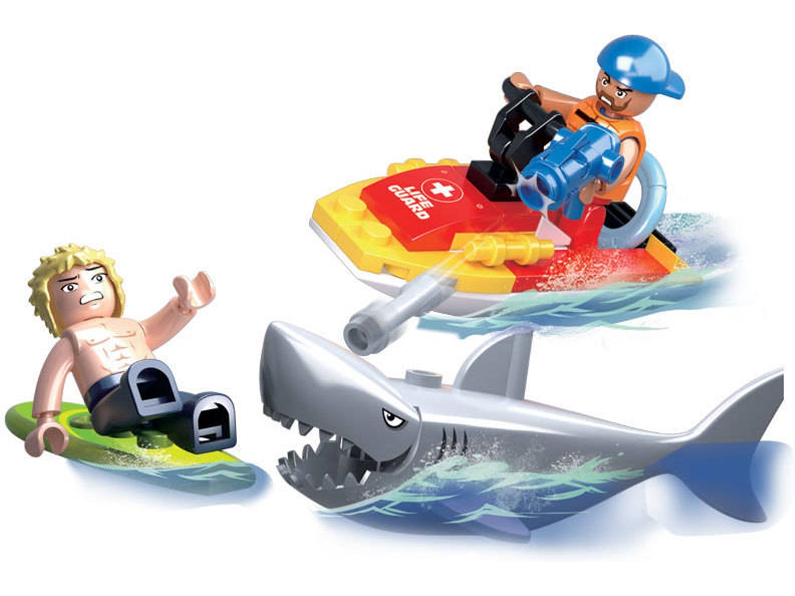 Blocs de Construcción SLUBAN Town BayWatch Salvavidas Surf 170 pzs (Edad Mínima: 6 Años - 170 Piezas)