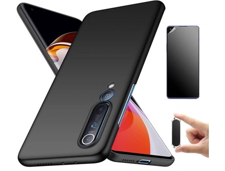 Kit Carcasa, Protector y Soporte Xiaomi Mi 10 Ultimatte Turtleshell Negro