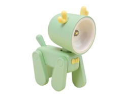 Rebe-lámpara De Lectura Led Recargable Con Brazos Flexibles Luz Suave Adorable Perro O Ciervo Para Dormitorio Oficina Ciervo Verde