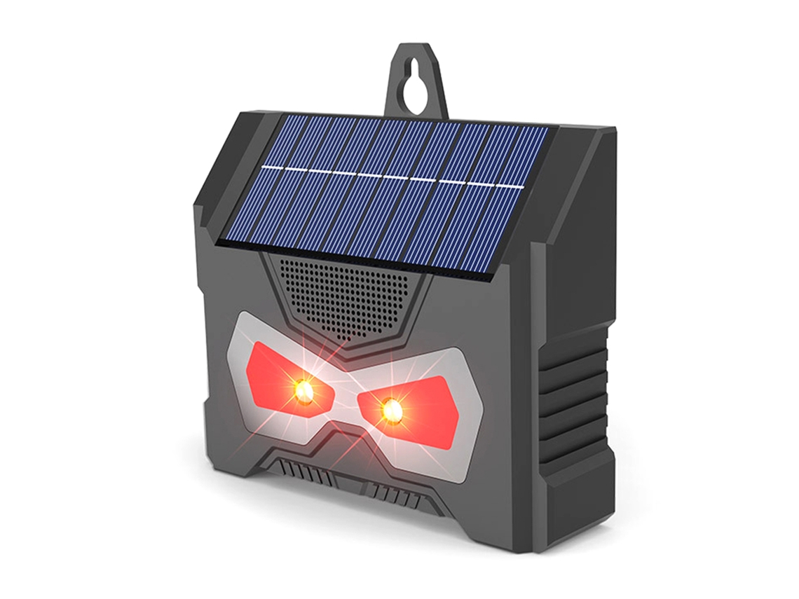 Dispositivo Repelente Solar Ultrasónico Para Animales, Con Luz Led Para Jardín, Para Pájaros, Ratas Y Otros Animales Pequeños.