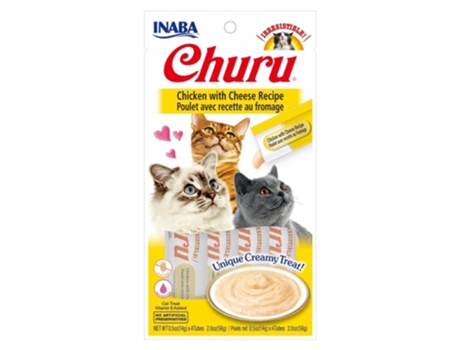 Receita de Frango para Gato CHURU com Queijo 12X4X14 Gr