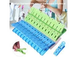 24 Prendedores de Roupa de Plástico, Alta Capacidade de Carga, Atóxicos e Multifuncionais. MDUG