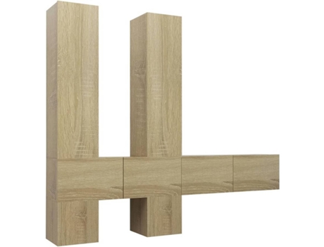 Conjunto 6 de muebles de salón VIDAXL roble Sonoma