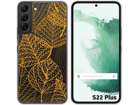 Carcasa Samsung Galaxy S22 Plus 5G TUMUNDOSMARTPHONE Dibujos Transparente Hojas Multicolor