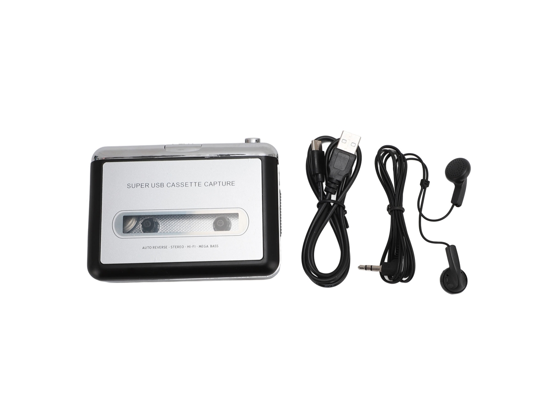 Conversor de Música de Cassete Usb para Mp3 EOOCOO (reprodutor Usb Portátil de Cassete para Mp3)