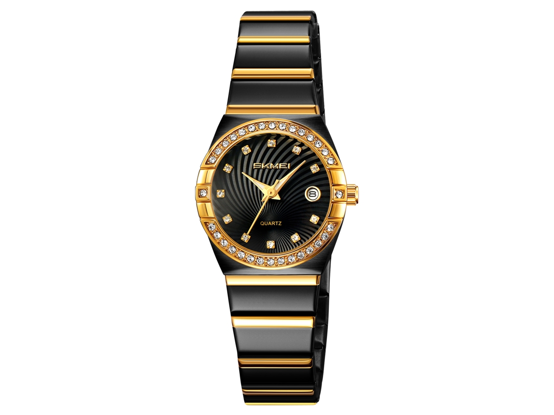 Reloj De Lujo Skmei Para Mujer Con Brazalete De Acero Inoxidable, Resistente Al Agua Hasta 3 Atm, Movimiento De Cuarzo.