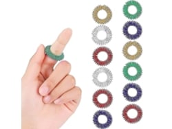 Juego De 14 Anillos De Masaje De Acupresión Con Puentes Sensoriales Para Los Dedos Th