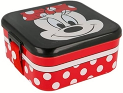 Lonchera MINNIE MOUSE (Rojo - Plástico - 6.5 x 14 x 14 cm)