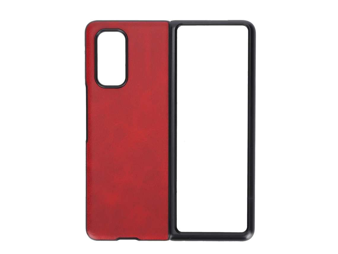 Capa De Couro Para Xiaomi Mix Fold, Capa De Proteção Abs Para Smartphone, Tela Dobravel, Cor Vermelha