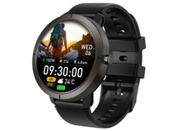 Reloj inteligente DM76 con GPS, resistente al agua hasta 5 atm, pantalla AMOLED y cronómetro deportivo (negro)