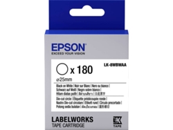 Cartucho de etiquetas cortadas EPSON LK-8WBWAA - C53S658901