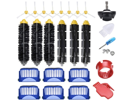 Adecuado para accesorios de barredora Irobot Roomba, cepillo lateral de filtro serie 600, accesorios de cepillo de goma