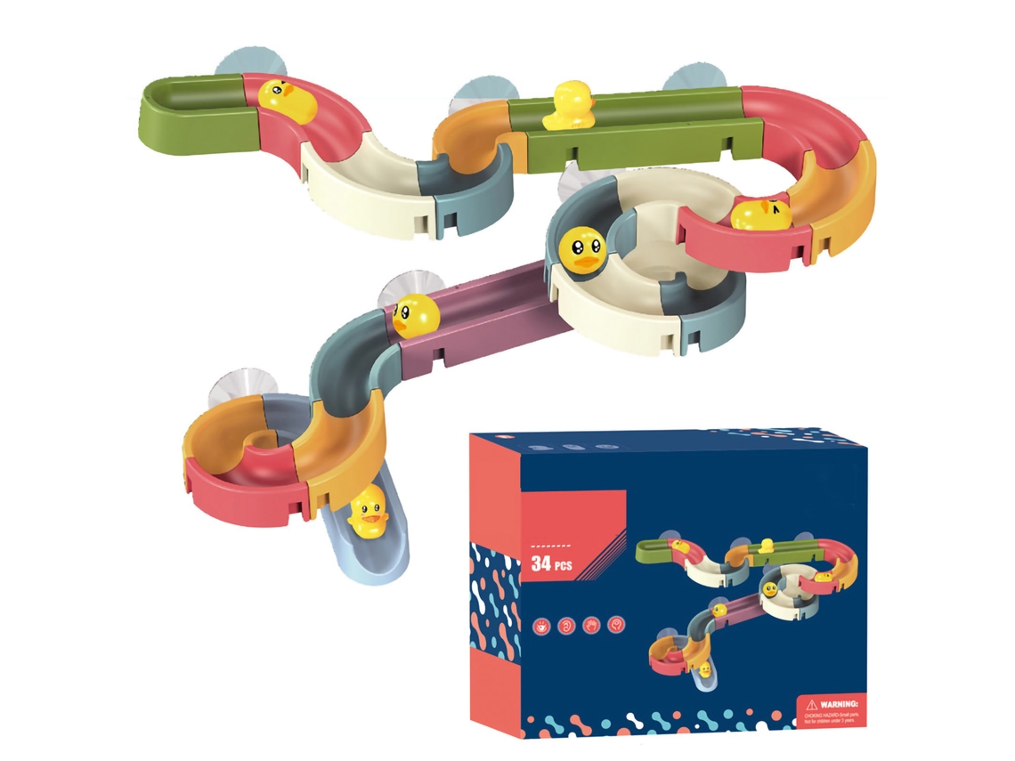 Lindo Juego De Juguetes De Patito Para Baby Shower, 34 Piezas, Juguete De Baño Para Armar.