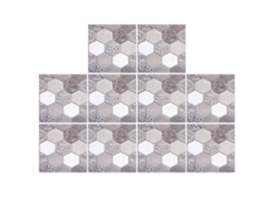 Rebe - Conjunto de 10 adesivos antichoque autoadesivos para azulejos, ideais para sala de estar, cozinha e decoração de casa.