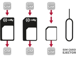 Adaptador de tarjetas de memoria/SIM CELLY SIMKITAD