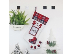 Cx20203 Bolsa de regalo creativa con huella de perro para decoración del árbol de Navidad Hengjian