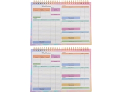 Juego De 2 Cuadernos B5 Para Seguimiento De Gastos, Diario De Presupuesto Semanal Y Mensual