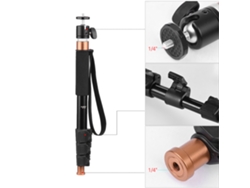 Monopié extensible ligero para cámara y micrófono, palés telescópicos de aluminio, accesorio de vídeo.