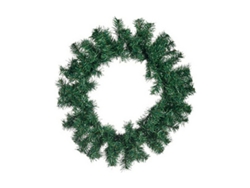 Corona de Navidad Verde Plástico 40 X 6 X 40 cm