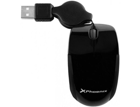 Mini Ratón Óptico PHOENIX MINI (Negro)