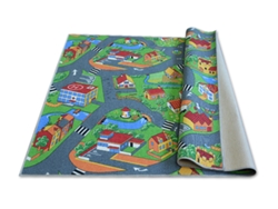 Alfombra Infantil Calles Little Village (100 x 400 cm)