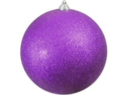Bola de Navidad EUROPALMS Glitter (Morado - 20 cm)