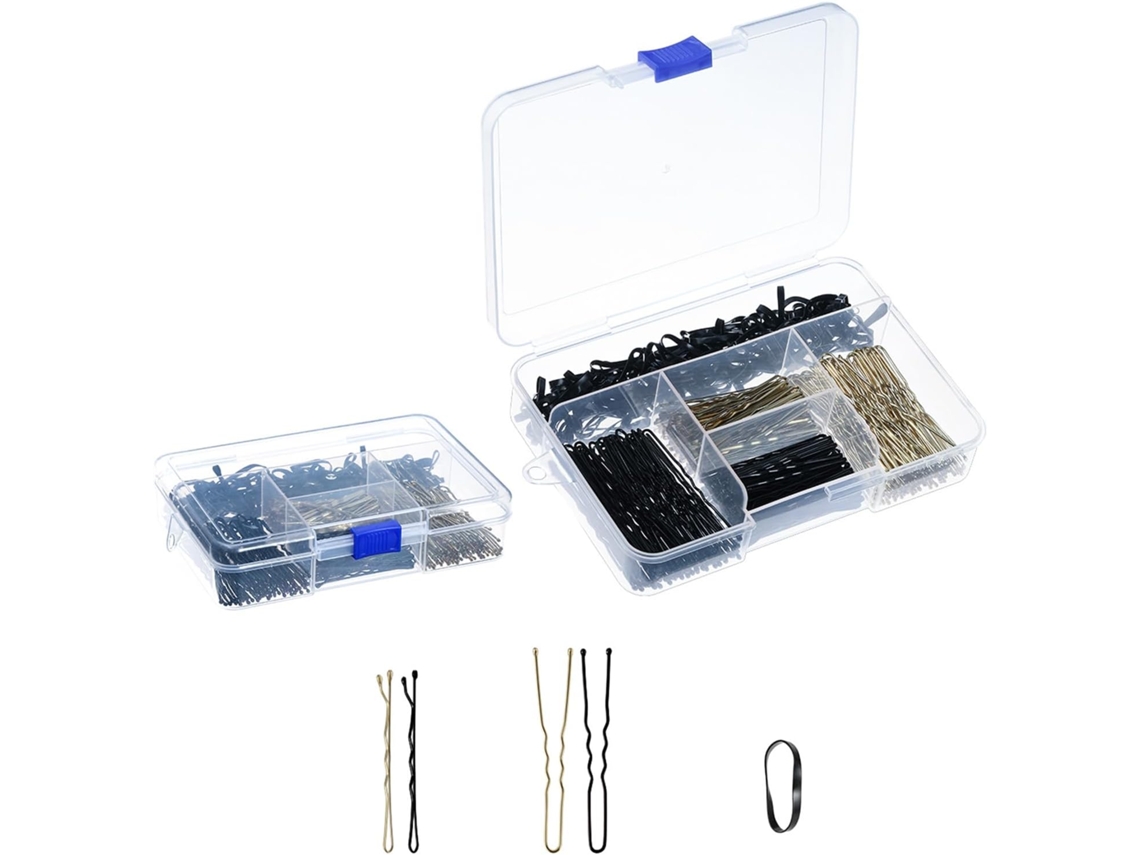 Juego De Pinzas Para El Cabello Multiusos Con Pasador Lateral En Forma De U Y Elástico Para Diversos Usos.