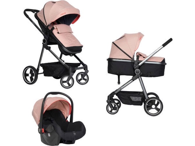 Carrito de Bebé Individual COLIBRO Onemax 3 In 1 Flamingo