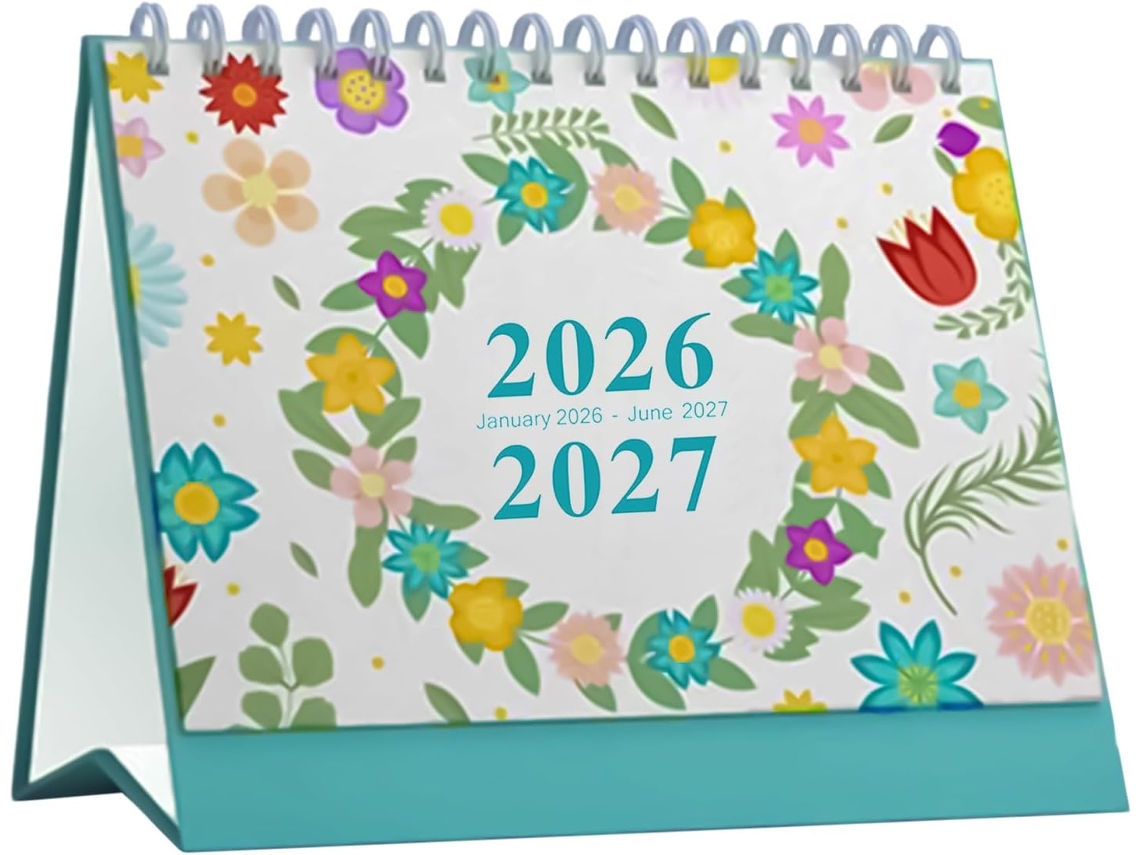 Calendario De Escritorio 2026 – Planificador Semanal Y Mensual Con Notas