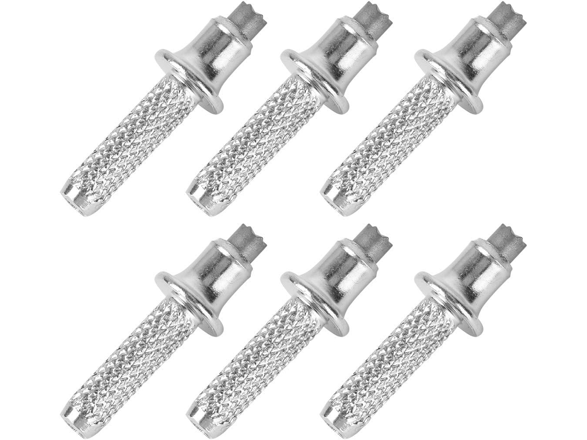 6 puntas robustas de acero de tungsteno para bastones de senderismo de montaña