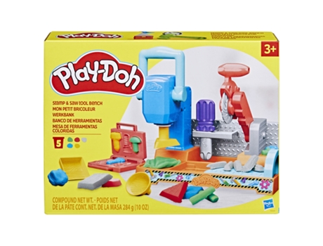 PLAY-DOH Banco de herramientas para sellos y sierras - Juguete creativo - PLAY-DOH - 3 Años