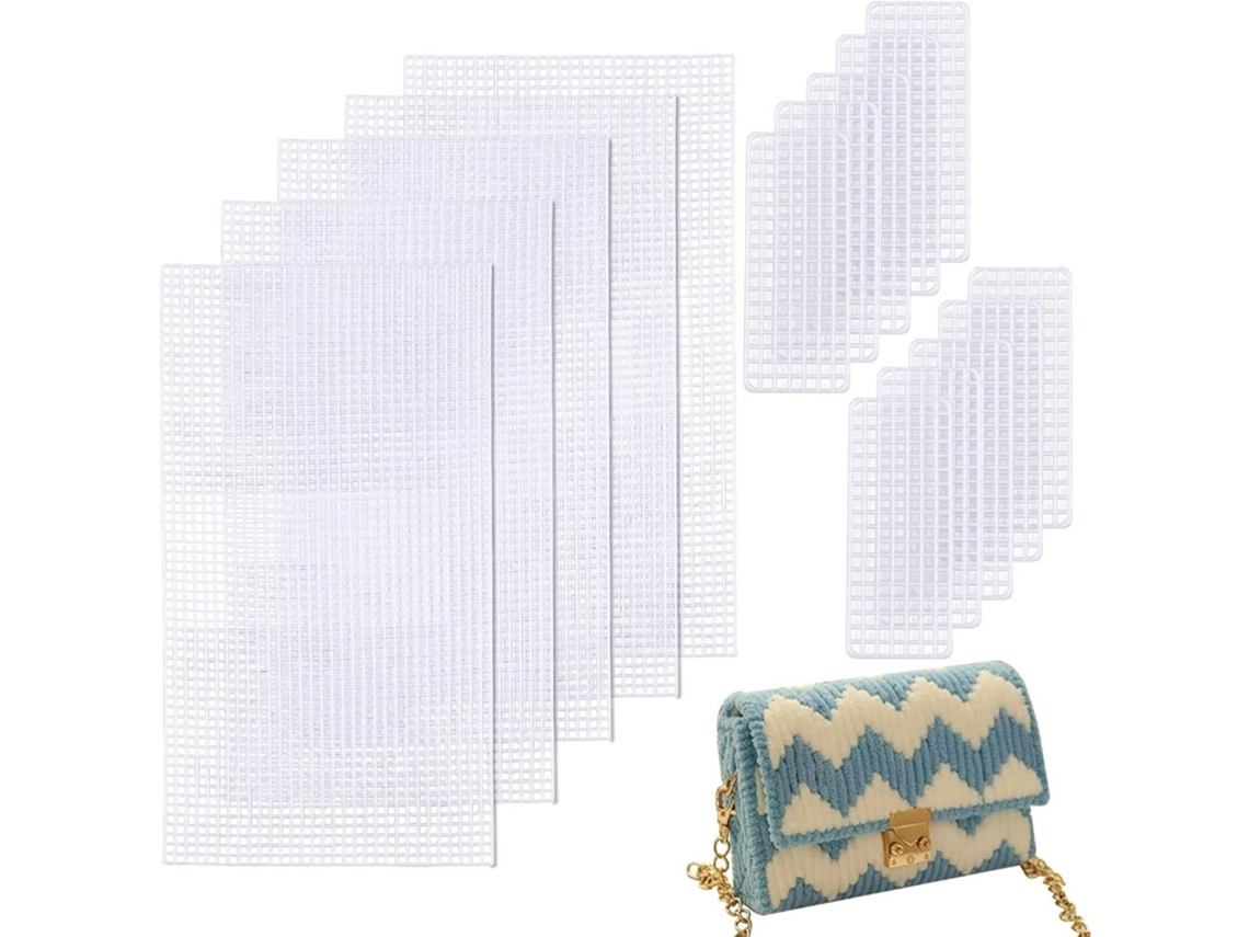 10 Piezas Por Paquete, Dos Tamaños, Piezas De Bolsa De Lona De Malla De Plástico, Plástico