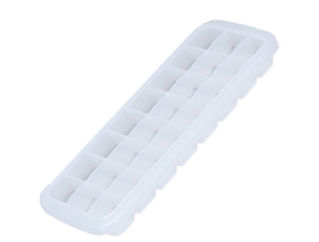 Bandejas para cubitos de hielo con tapa, ideales para whisky, cócteles, sopas, comida para bebés y golosinas congeladas (blanco)