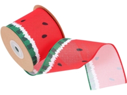 Cinta De Regalo Con Estampado Sandía, Hecha