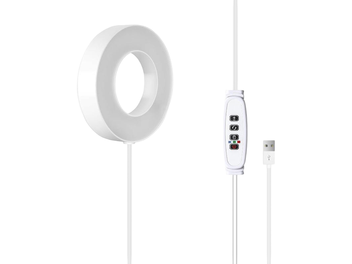 Lámpara LED para plantas de 9 cm, espectro completo para plantas de interior, luz de techo regulable de 10 niveles Jeiibrzui