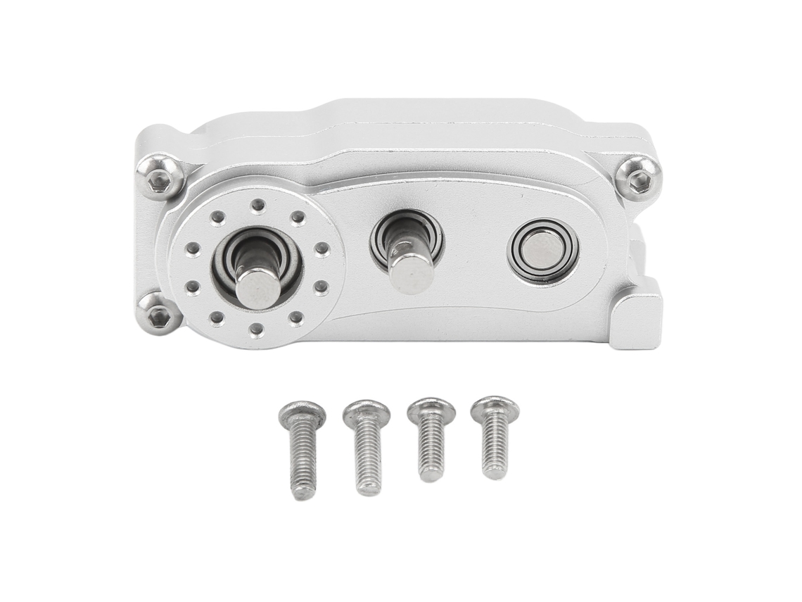 Mali caixa de Transferência de Câmbio 2 Marchas Cnc Alumínio para Carro Rc Scx10 1/10 313mm Prata