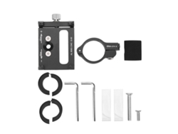 Suporte De Celular De Ligação Em Liga De Alumínio G-85 Para Moto E Bicicleta Clip Navegação Preto