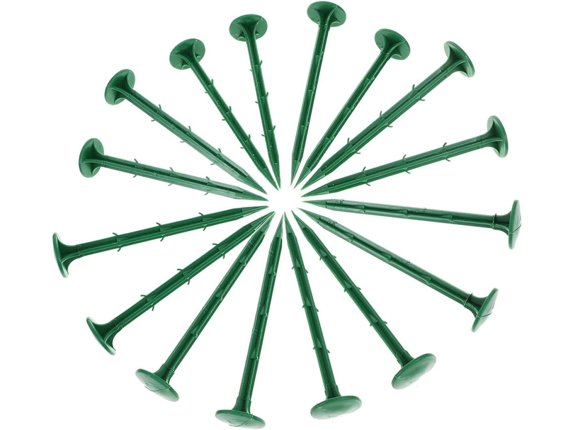 Estacas De Plástico Verde Para El Suelo, 11 Cm, Paquete De 150 Unidades