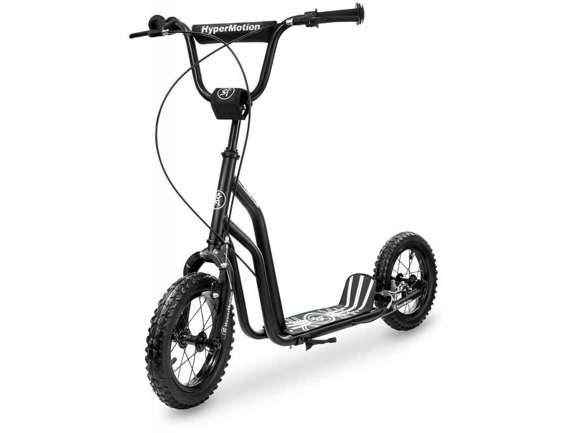 Patinete Infantil Con Ruedas Inflables 12'', Frenos De Mano, Acero, Manillar Ajustable 78–85 Cm