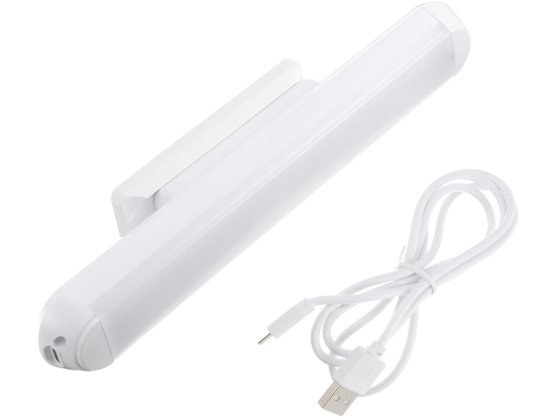 Luz De Espelho Led Magnética Branca Para Penteadeira, Fácil De Instalar E