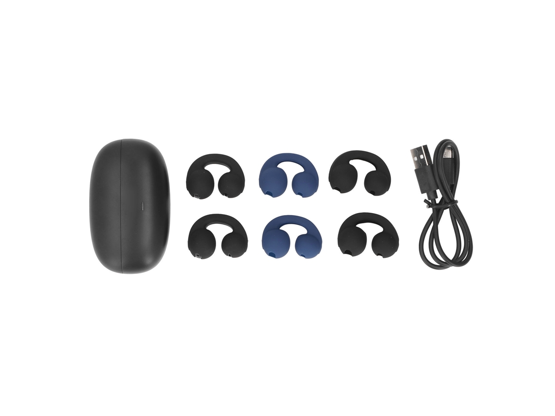 Auriculares Inalámbricos De Oído Abierto Con Bluetooth 5.3, Auriculares Con Clip Y Estuche De Carga, 40 Horas De Reproducción, Control Táctil, Conduc