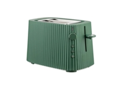 Tostadora Alessi MDL08 Verde, 2 rebanadas, 6 niveles de potencia