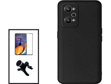 Kit Carcasa + Protector de Pantalla + Soporte Realme Gt Neo2 GIFT4ME Negro