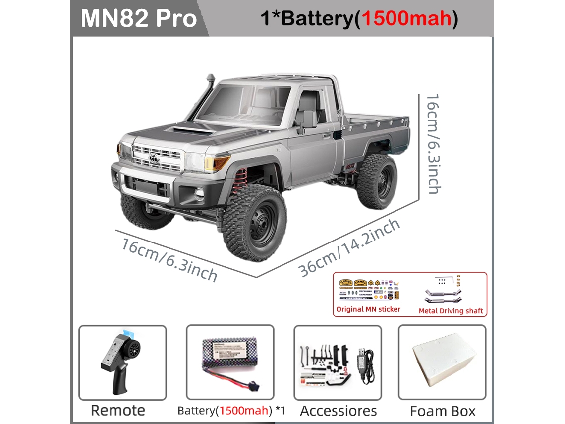 Coche RC 1/12 LC79, versión completa, MN82PRO, 4x4, todoterreno de escalada, control remoto, para niños. Aeuzwr