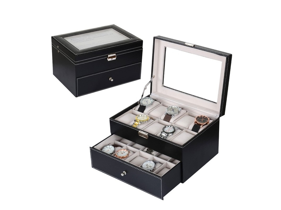 Caja de reloj premium - 20 ranuras de reloj NORTHIX